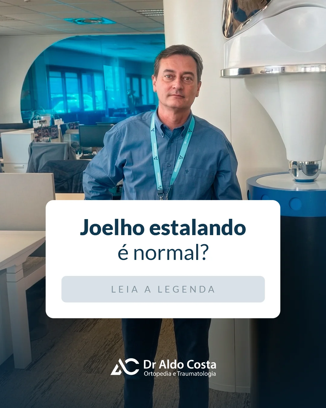 Imagem ilustrativa da notícia: Joelho estalando é normal?